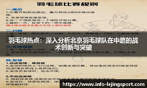 羽毛球热点:深入分析北京羽毛球队在中路的战术创新与突破